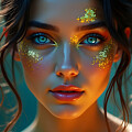 Ethereal Woman Portrait with Creative Brilliance by Sapiens Verbum