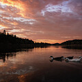 Serene Lake at Sunset by Anthony Citro