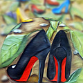 Shoe Garden Mixed Media by Ronald Mills Shoe Garden Mixed Media by Ronald Mills