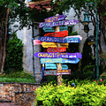 Signpost at The Green Digital Art by SnapHappy Photos Signpost at The Green Digital Art by SnapHappy Photos