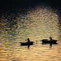 Silhouette boats by Bill Cubitt