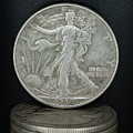 Silver Coins 1945 Walking Liberty Half Dollar Photograph by Amelia Pearn Silver Coins 1945 Walking Liberty Half Dollar Photograph by Amelia Pearn