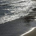 Silver sea water meets sand 4, Mediterranean coast Photograph by Adriana Mueller Silver sea water meets sand 4, Mediterranean coast Photograph by Adriana Mueller