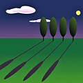 Simple Landscape 1 Digital Art by Fatline Graphic Art Simple Landscape 1 Digital Art by Fatline Graphic Art