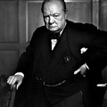 Sir Winston Churchill Painting by Yousuf Karsh Sir Winston Churchill Painting by Yousuf Karsh