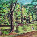 Sisters At Wason Pond by Sean Connolly Sisters At Wason Pond by Sean Connolly