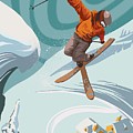 Ski Freestyler Painting by Sassan Filsoof Ski Freestyler Painting by Sassan Filsoof