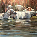 Skinny Dipping Painting by Susan Bradbury Skinny Dipping Painting by Susan Bradbury