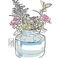 Small Bouquet Drawing by Luisa Millicent Small Bouquet Drawing by Luisa Millicent