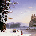 Snow Scene In The South Of France, 1868 by Josephine Bowes Snow Scene In The South Of France, 1868 by Josephine Bowes