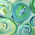 Soft Blue Circles by Julie Tibus