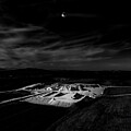 Solar eclipse over Middlebury, Vermont quarry by Eric Killorin