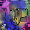Song Of Songs Painting by Winston Saoli 1950-1995 Song Of Songs Painting by Winston Saoli 1950-1995
