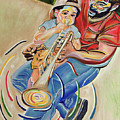 Sounds of Fatherhood Painting by Chiquita Howard-Bostic Sounds of Fatherhood Painting by Chiquita Howard-Bostic