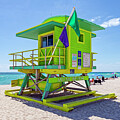 South Beach Miami Lifeguard Station by Kelley King