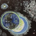 Space Odessey Painting by Suzanne Berthier Space Odessey Painting by Suzanne Berthier