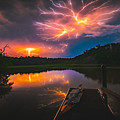 Spider Lightning Reflected on Little Hunting Creek at Night Photograph by Jeff at JSJ Photography Spider Lightning Reflected on Little Hunting Creek at Night Photograph by Jeff at JSJ Photography