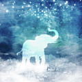 Spirit Elephant Spouting Stars Digital Art by Laura Ostrowski Spirit Elephant Spouting Stars Digital Art by Laura Ostrowski