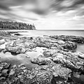 Split Rock Black and White Silk Photograph by Sebastian Musial Split Rock Black and White Silk Photograph by Sebastian Musial