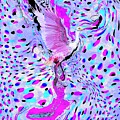Spoonbill abstract by David McKinney