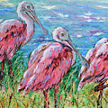 Spoonbills at the Lake Painting by Jyotika Shroff Spoonbills at the Lake Painting by Jyotika Shroff