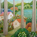 Spring Breeze Painting by Angeles M Pomata Spring Breeze Painting by Angeles M Pomata