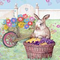 Spring Garden with Bunny by Judith Cheng