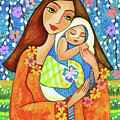 Spring Mother Painting by Eva Campbell Spring Mother Painting by Eva Campbell