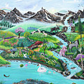 Spring Renewal Painting by Sudakshina Bhattacharya Spring Renewal Painting by Sudakshina Bhattacharya