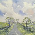 Spring Sky over York Road, Kilham Painting by Glenn Marshall Spring Sky over York Road, Kilham Painting by Glenn Marshall