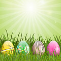 Springtime Easter Joy patterns by Thursina