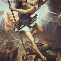 Archangel Michael Painting by Kurt Wenner Archangel Michael Painting by Kurt Wenner