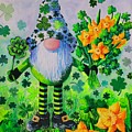 St. Patrick's Day Gnome Painting by Diane Phalen St. Patrick's Day Gnome Painting by Diane Phalen