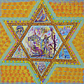 Star of David inspired by a yellow badge by Ofra Wolf
