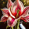 Stargazer Lily Mixed Media by Pennie McCracken Stargazer Lily Mixed Media by Pennie McCracken