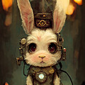 Steampunk Bunny Digital Art by Nickleen Mosher Steampunk Bunny Digital Art by Nickleen Mosher