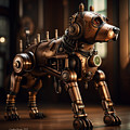 Steampunk Dog Digital Art by Cindy's Creative Corner Steampunk Dog Digital Art by Cindy's Creative Corner