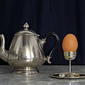 Sterling Silver Eggcup and Teapot Black Background Still Life Photograph by Pablo Avanzini Sterling Silver Eggcup and Teapot Black Background Still Life Photograph by Pablo Avanzini