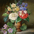 Still Life of Flowers with Daffodils by Franz Xaver Andreas Petter Photograph by Carlos Diaz Still Life of Flowers with Daffodils by Franz Xaver Andreas Petter Photograph by Carlos Diaz