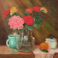Still Life With Roses by Karen Zuk Rosenblatt