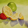 Strawberry Lemonade Painting by Kim McClinton Strawberry Lemonade Painting by Kim McClinton
