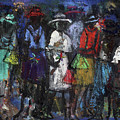 Street Talk Painting by Joe Maseko Street Talk Painting by Joe Maseko