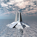 Structural Tower of Atlantis Digital Art by Phil Perkins Structural Tower of Atlantis Digital Art by Phil Perkins