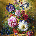 Sultry Flowers Still Life  by Elena Gantchikova