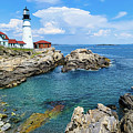 Summer at Portland Head Lighthouse Photograph by Ron Long Ltd Photography Summer at Portland Head Lighthouse Photograph by Ron Long Ltd Photography
