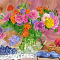 Summer Bouquet Painting by Espero Art Summer Bouquet Painting by Espero Art