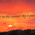 Summer Sky is Poetry Digital Art by Nancy Olivia Hoffmann Summer Sky is Poetry Digital Art by Nancy Olivia Hoffmann