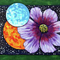 Sun Earth and Flower by John Lautermilch