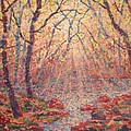 Sun Rays Through The Trees. by Leonard Holland Sun Rays Through The Trees. by Leonard Holland