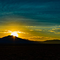Sun Rising above the Pueblo Peak in Taos, New Mexico by JD Smith
